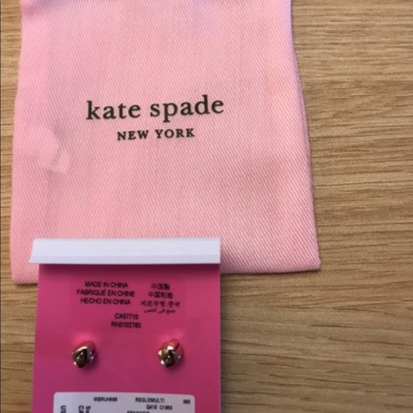 Kate Spade Antoinette Stud Earrings in Pink - Picture 8 of 10